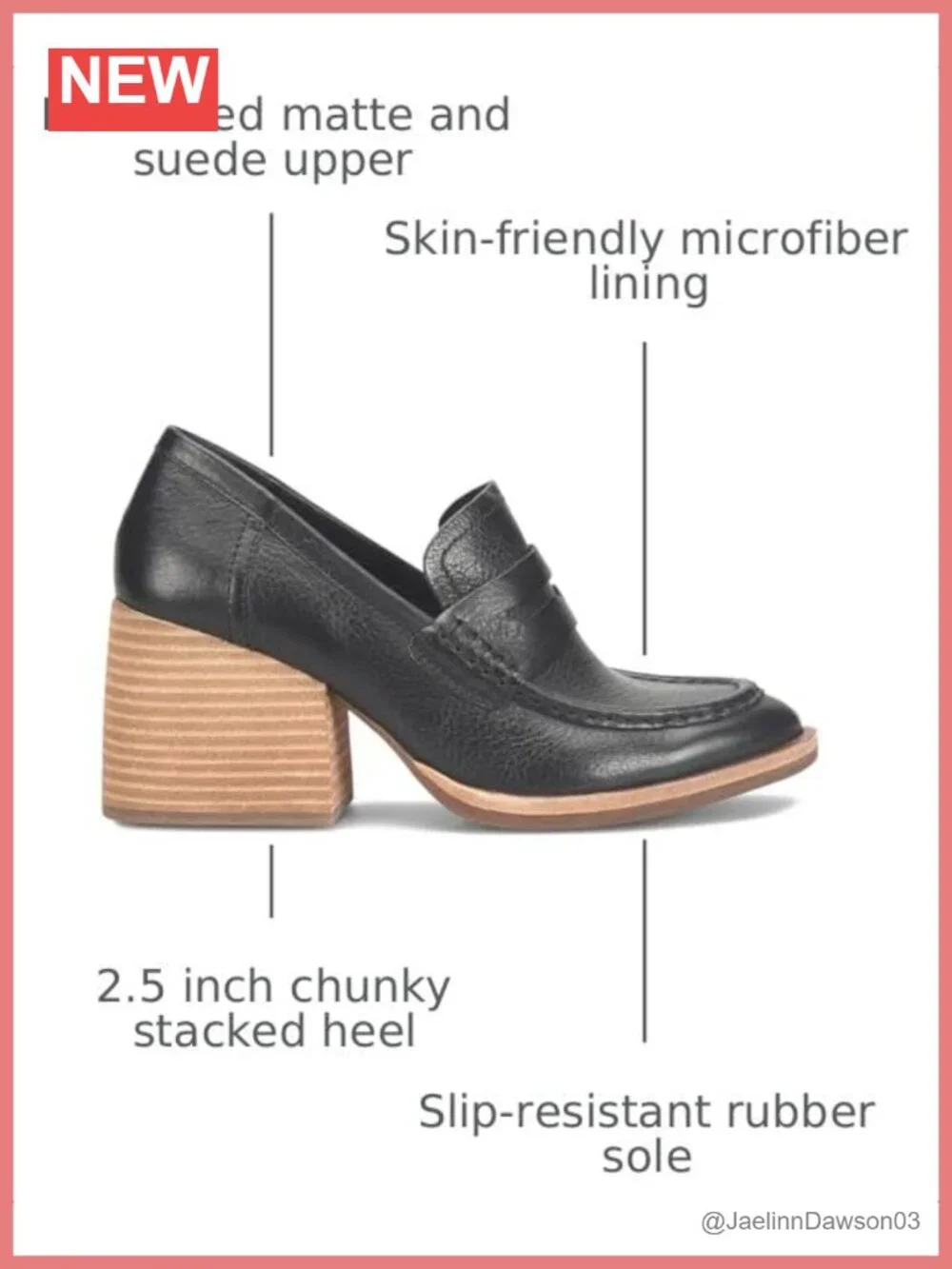Chunky Platform Loafers Suede Slip On Heels